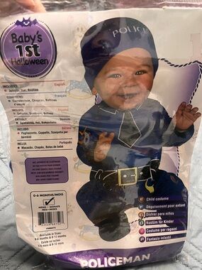 Rubie's Blue Police Officer Costume - 0-6 months